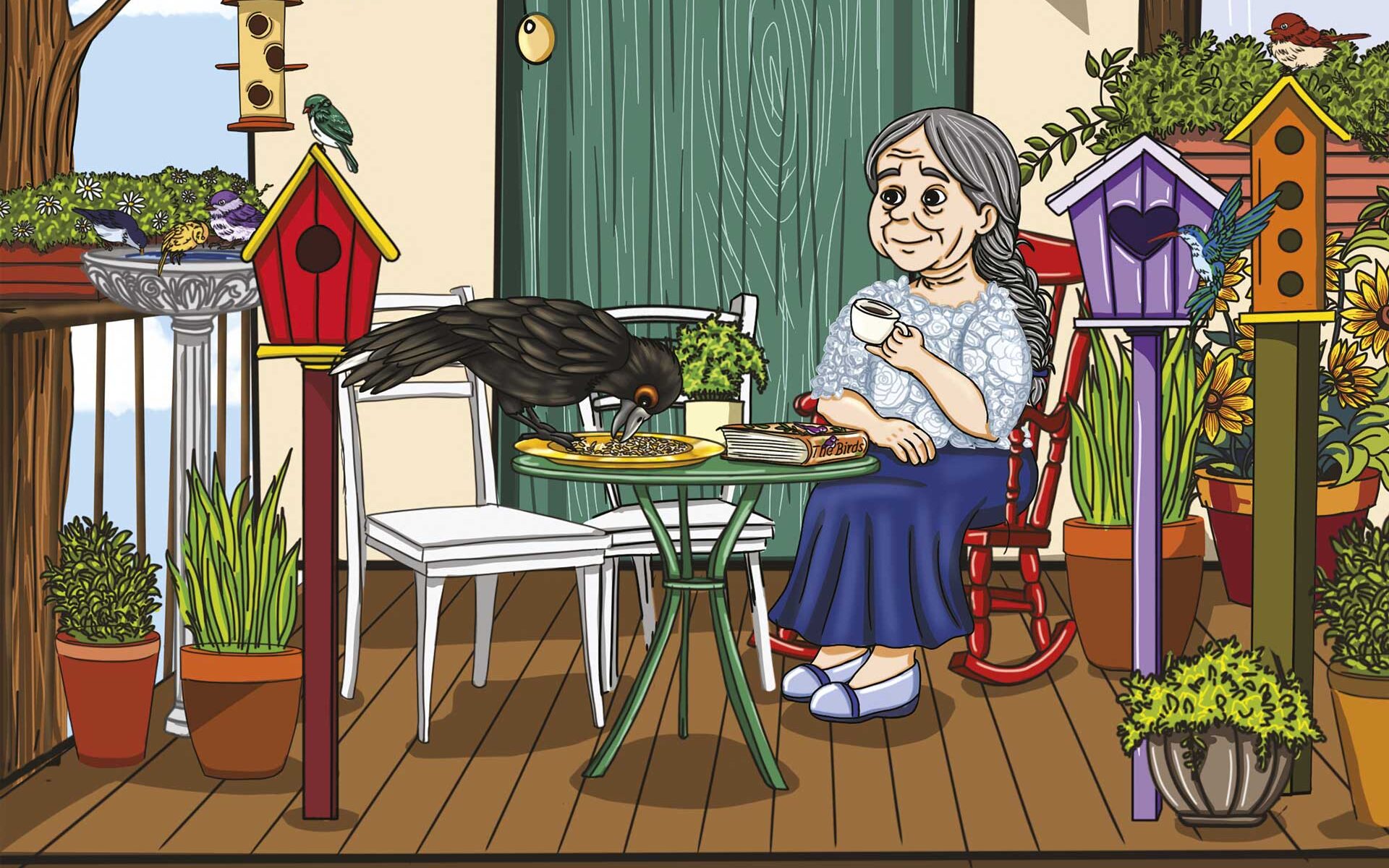 Heart of a Crow by Cynthia Sams Juvenile Fiction Illustration